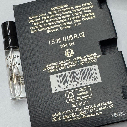 Acqua Di Parma Yuzu Edp 1.5 ml 0,05 fl oz officieel parfumstaaltje