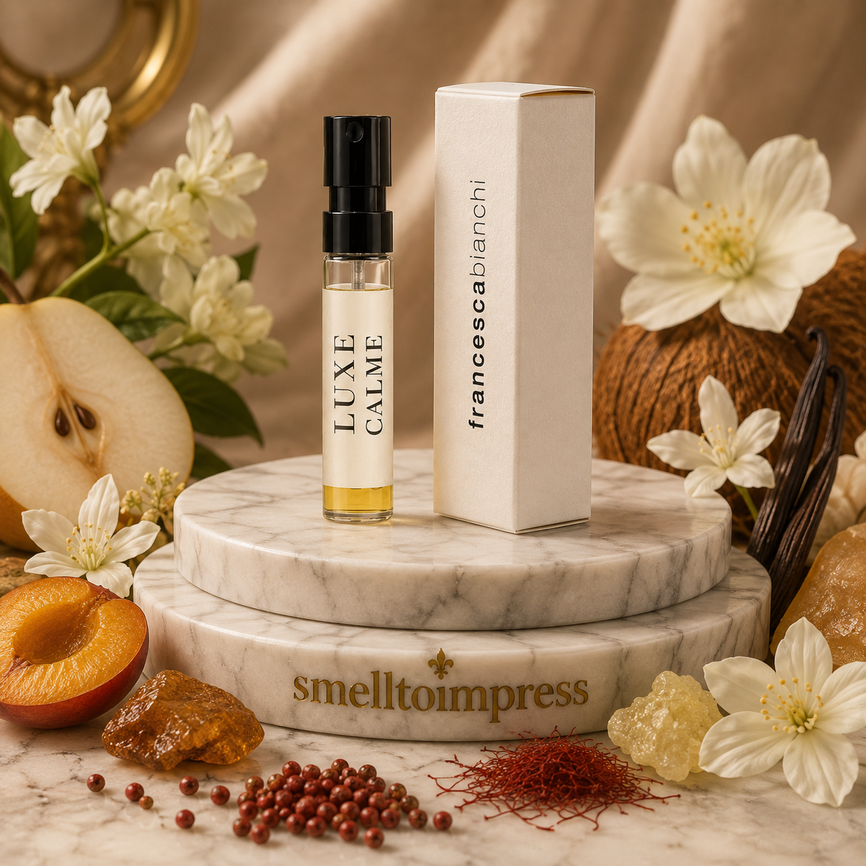 afbeelding van Francesca Bianchi Luxe Calme Volupte officieel parfummonster 1,5 ml 0,07 fl. oz.
