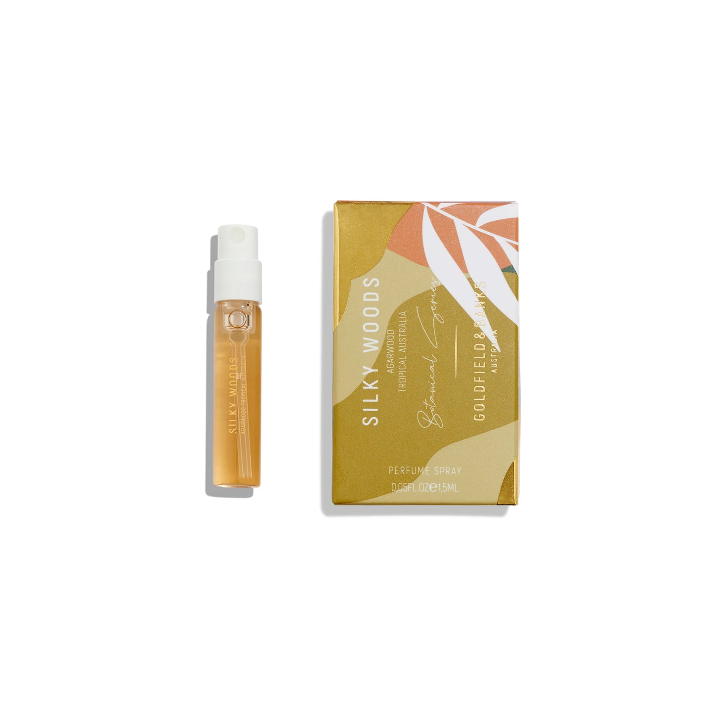 Goldfield and Banks Silky Woods 2 ml parfumstaaltje – official niche fragrance flesje from Australia