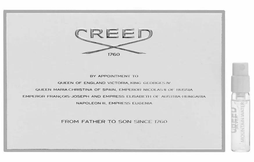 Creed Silver Mountain Water 1.7 ml 0,0574 officieel parfumstaaltje tester