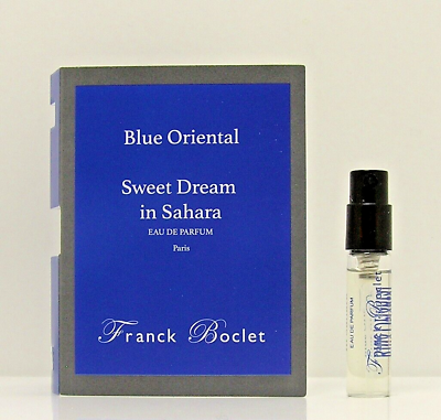 officieel parfumstaaltje of Franck Boclet Sweet Deam in Sahara 1.5 ml 0,54 o.z.