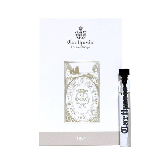 officieel parfumstaaltje of Carthusia 1681 size 2 ml 0,06 oz.
