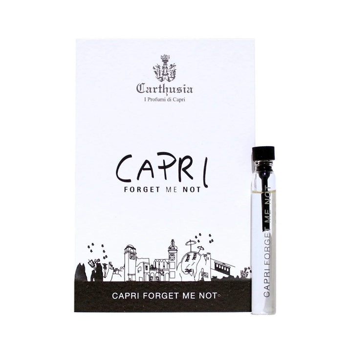 officieel parfumstaaltje of Carthusia Capri Forget Me Not size 2 ml 0,06 oz.