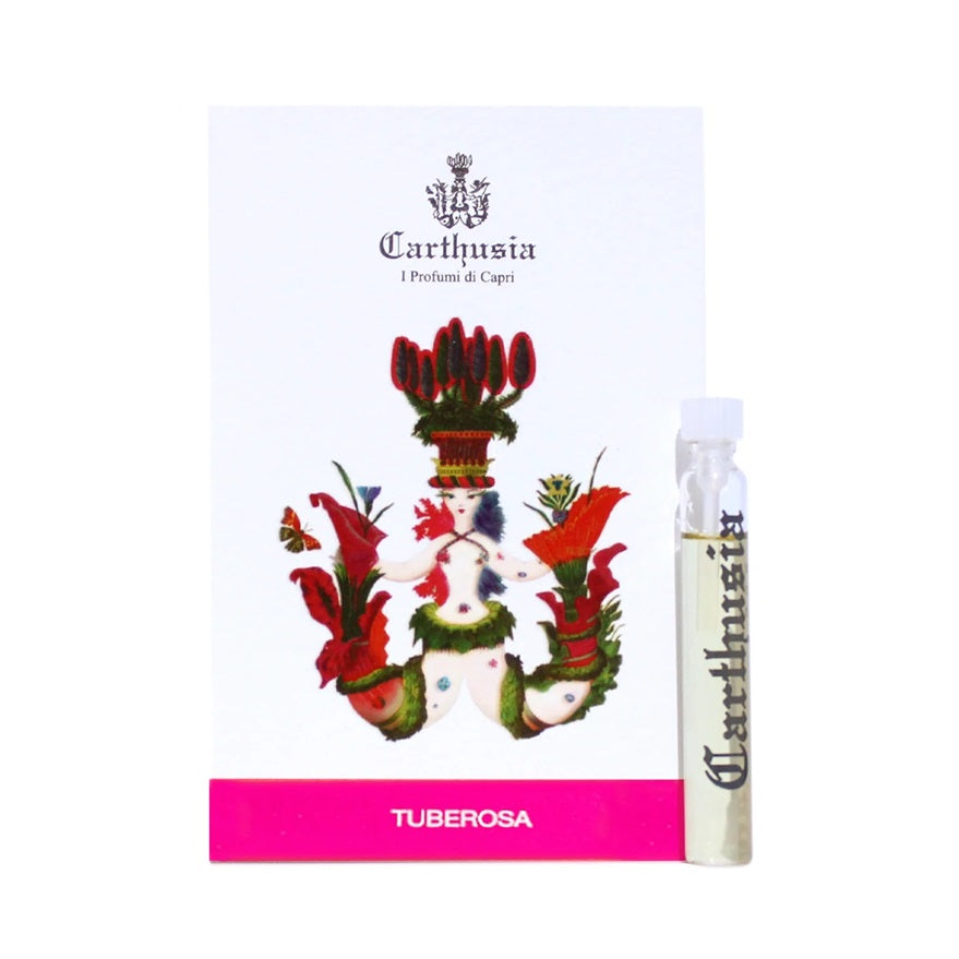 officieel parfumstaaltje of Carthusia Tuberosa size 2 ml 0,06 oz.