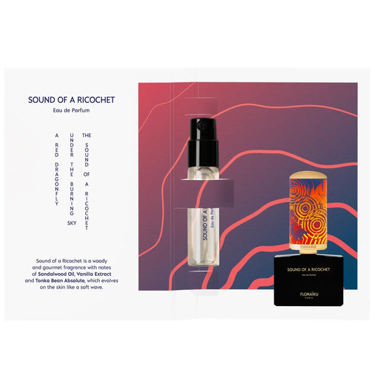 officieel parfumstaaltje of Floraiku Sound OF A Ricochet fragrance 1.5 ml 0,05 fl oz