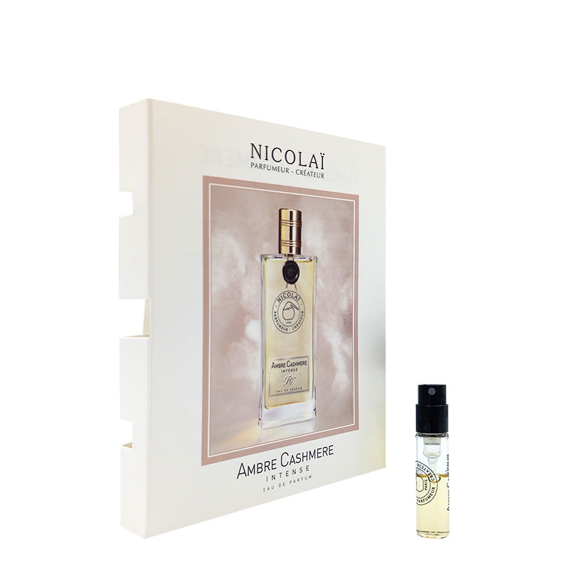 official parfumstaaltjes of Nicolai Amber Cashmere Intense fragrance 1.8 ml 0,07 oz.