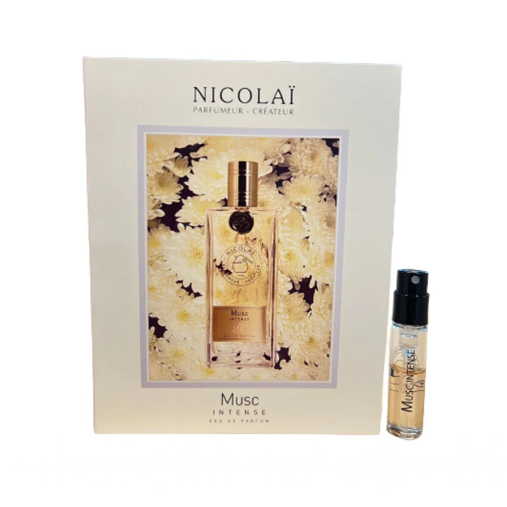 official parfumstaaltjes of Nicolai Musc fragrance 1.8 ml 0,07 oz.