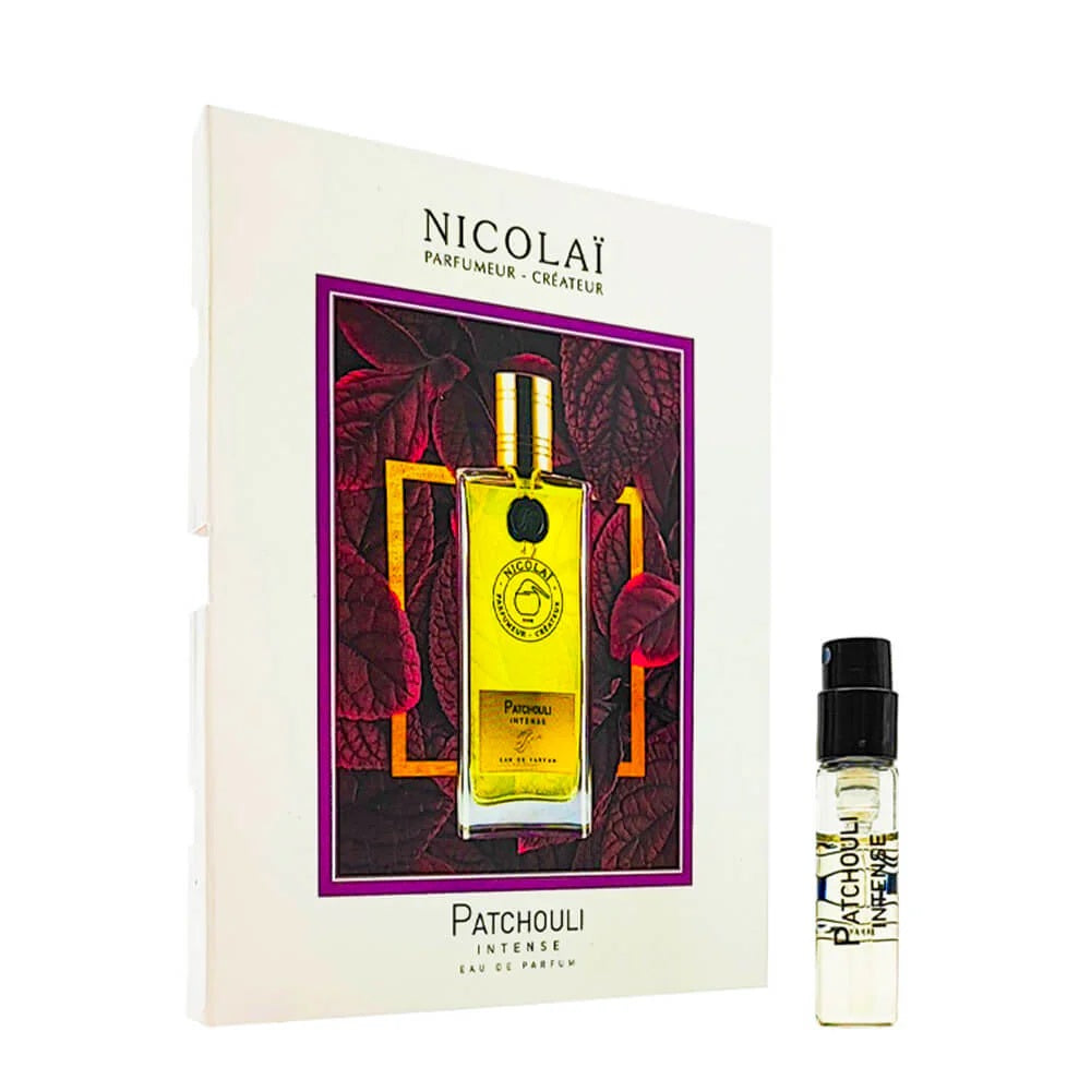 official parfumstaaltjes of Nicolai Patchouli Intense fragrance 1.8 ml 0,07 oz.