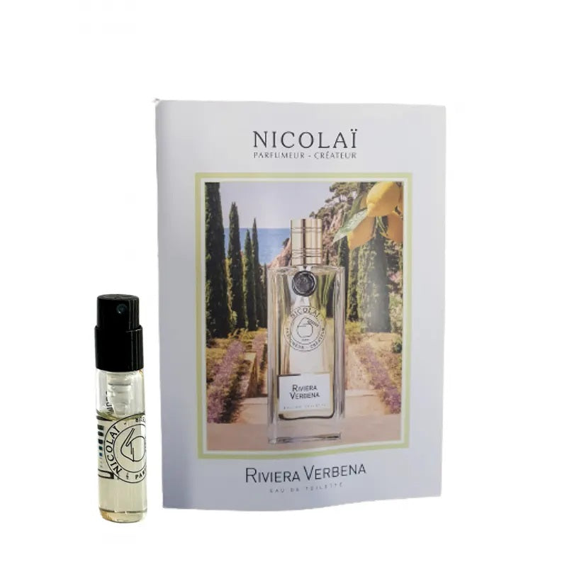 official parfumstaaltjes of Nicolai Riviera Verbena fragrance 1.8 ml 0,07 oz.