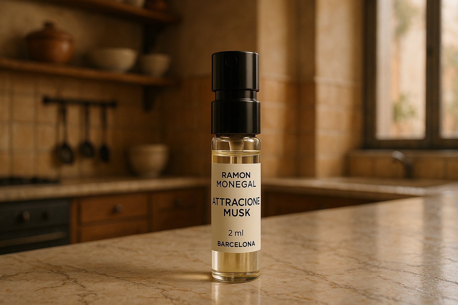 Ramon Monegal Atractone Musk officieel parfumstaaltje 2 ml 0,06 fl oz perfume tester