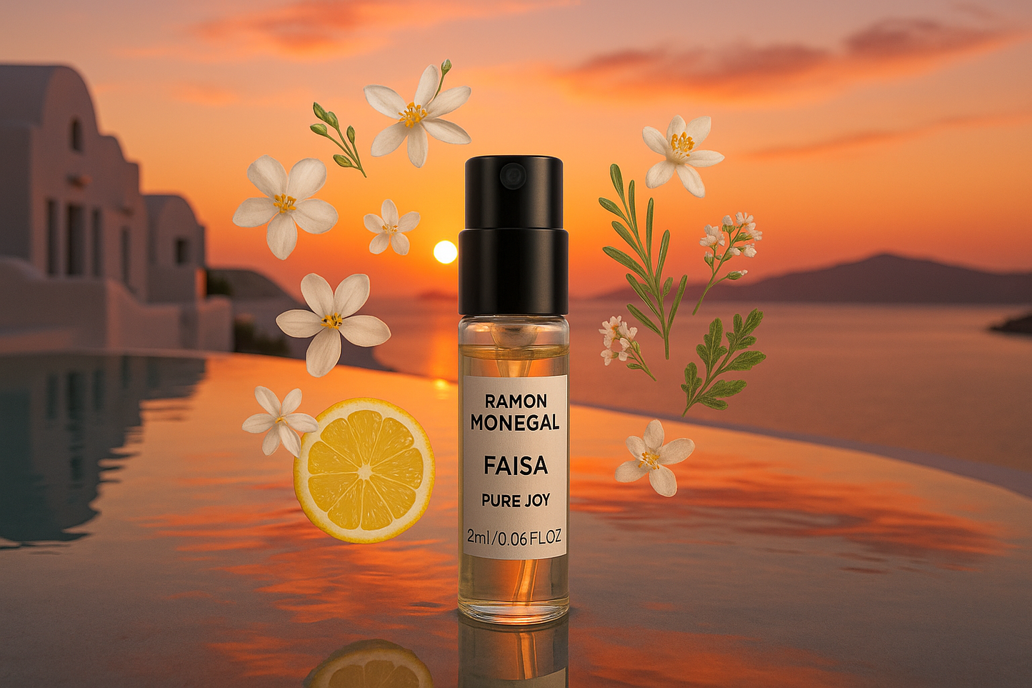 Ramon Monegal Faisa Pure Joy officieel parfumstaaltje 2 ml 0,06 fl oz perfume tester
