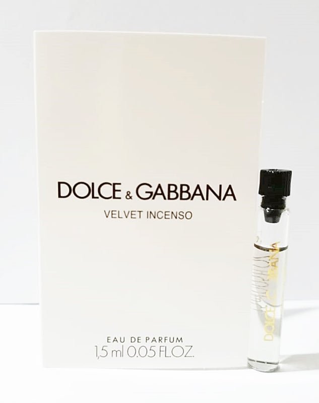 Velvet Incenso By Dolce & Gabbana 1.5 ml 0,05 fl oz officieel parfumstaaltje