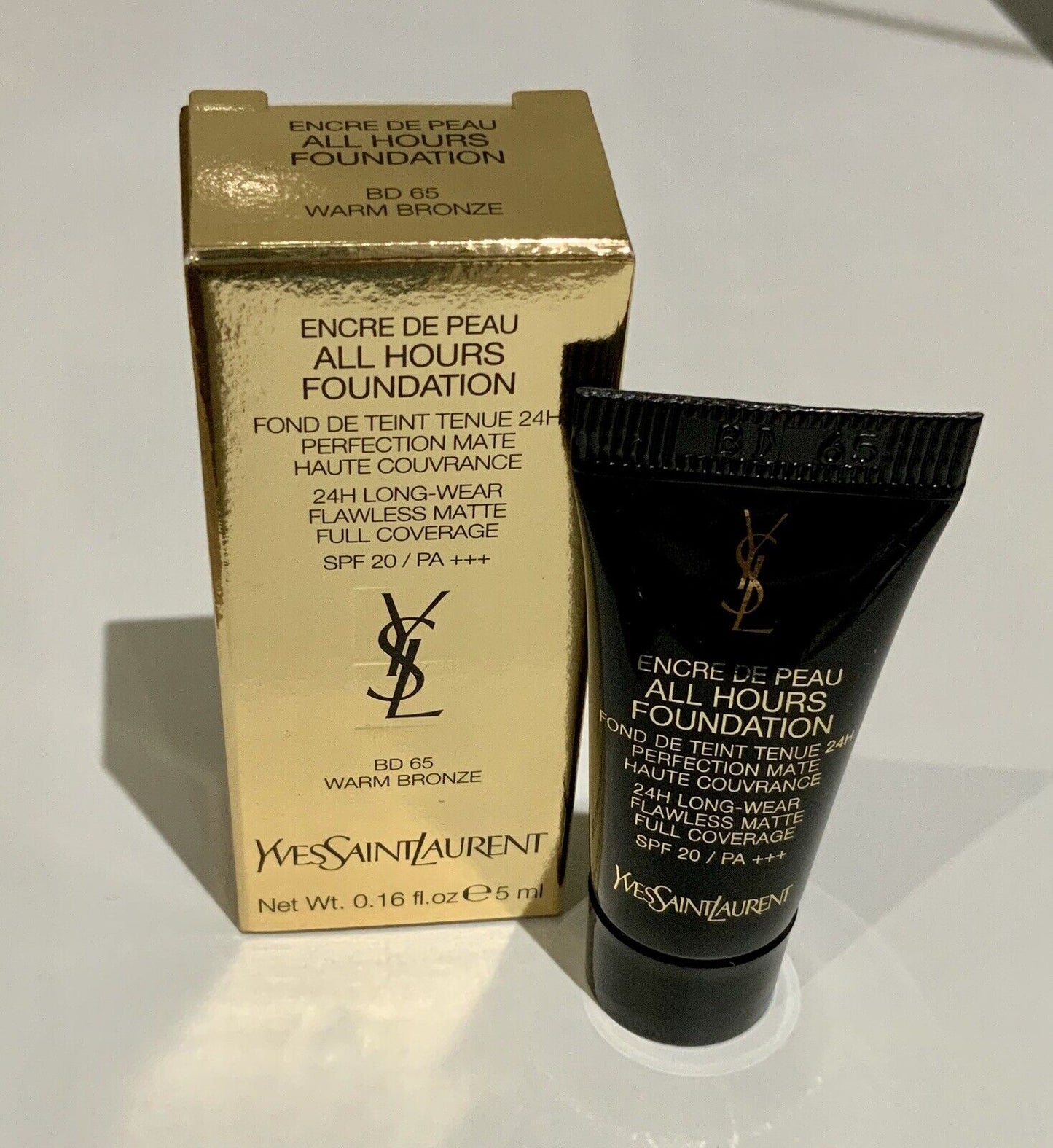 Yves Saint Laurent All Hours Foundation 5 ml 0,16 fl oz official skincare staaltje Shade B 10 Warm Porcelain