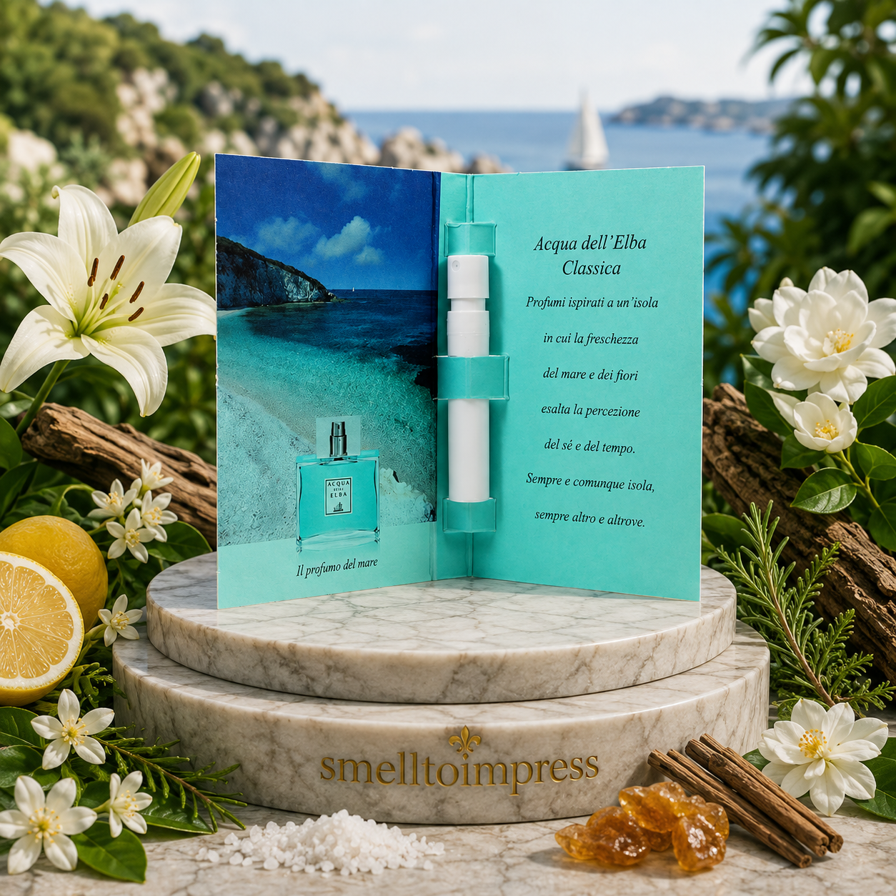 afbeelding van Acqua dell' Elba Classica officieel parfummonster 1,2 ml 0,04 fl. oz