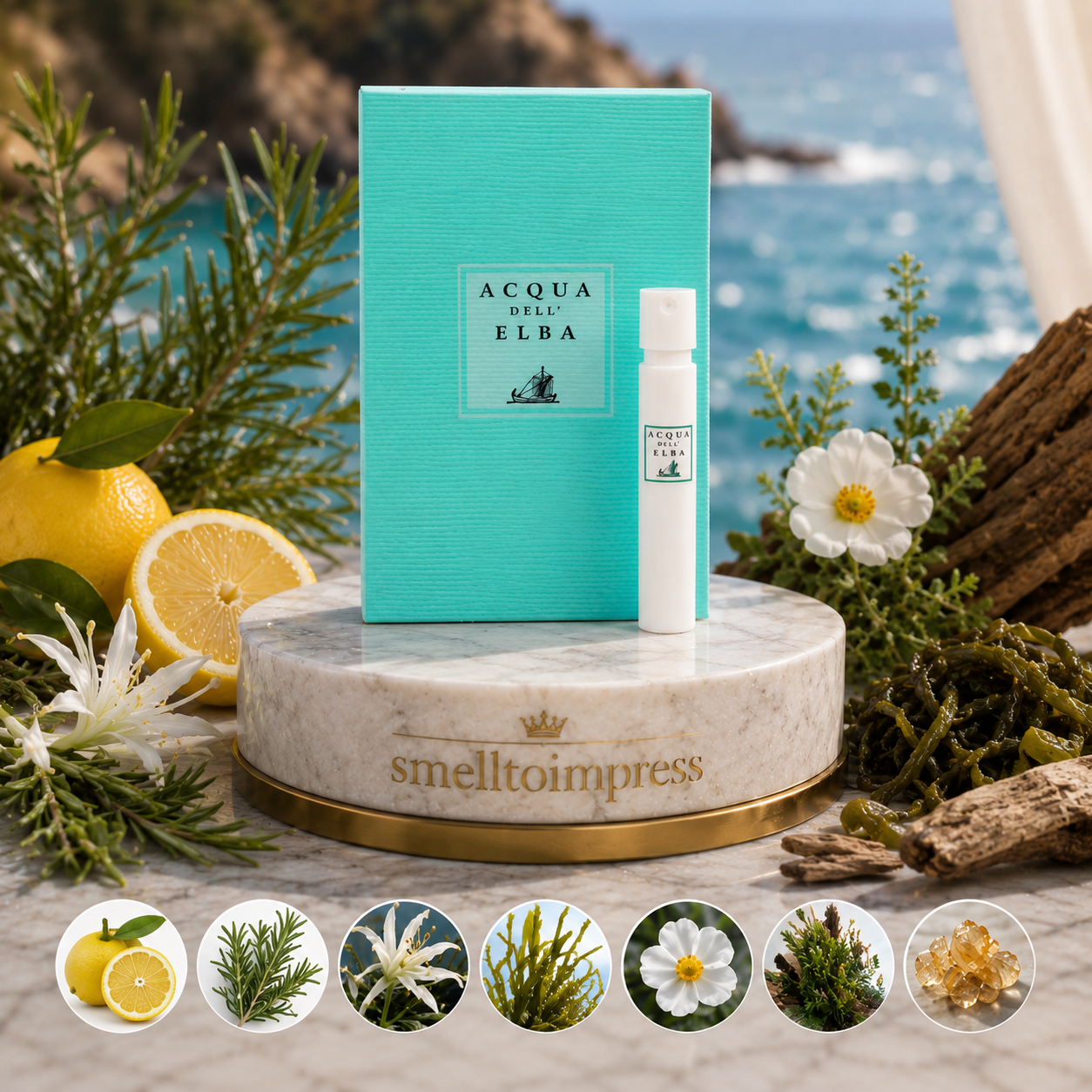 Acqua dell' Elba Home Mare officieel parfummonster 1,2 ml 0,04 fl. oz
