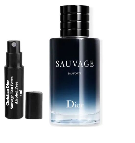 Christian Dior Sauvage Eau Forte perfume samples Alcohol free fragrance 1ml 0.034 fl. oz