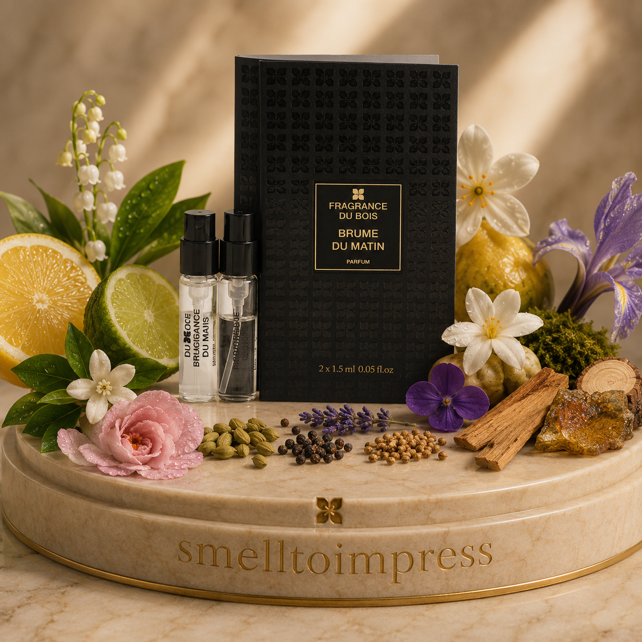 afbeelding van Fragrance Du Bois Brume Du Matin officieel parfummonster 1,5 ml 0,05 fl. oz.