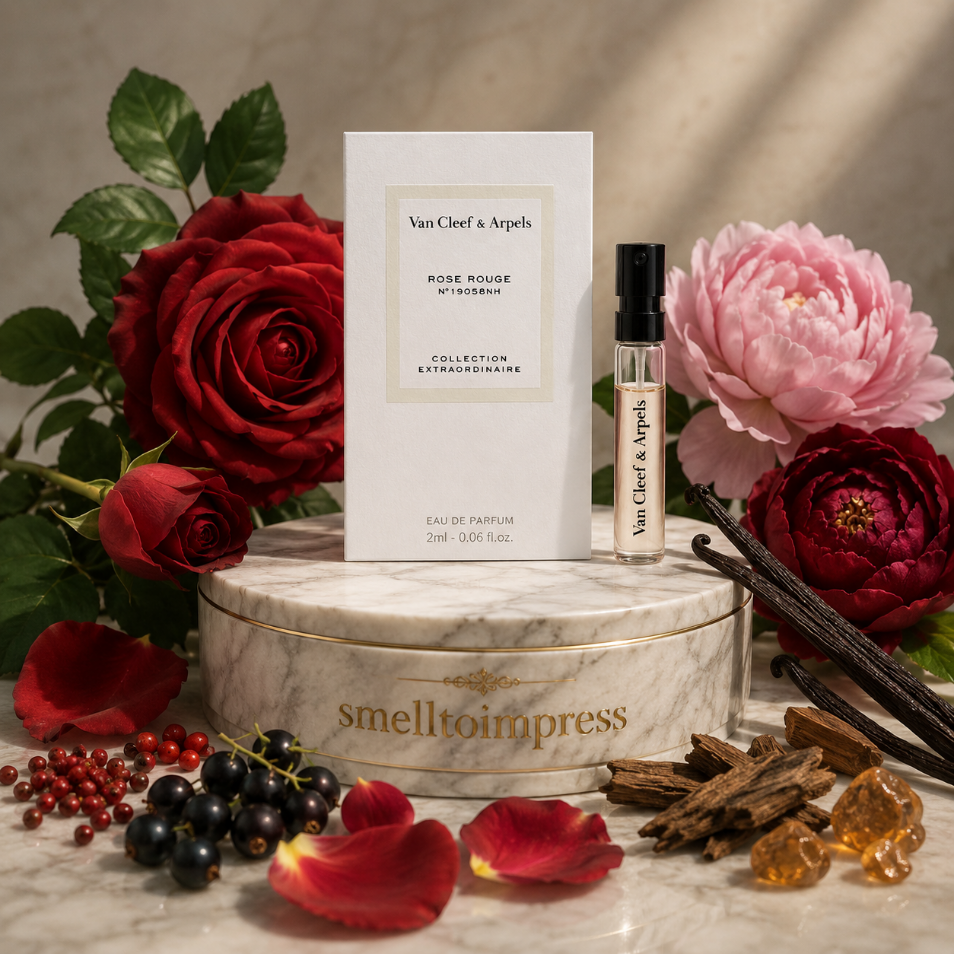 afbeelding van Van Cleef & Arpels Rose Rouge officieel parfummonster 2 ml 0,06 fl. oz. geurtester