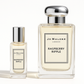 Jo Malone Raspberry Ripple 12 ml staaltje bottle standing next to the 100 ml bottle of Jo Malone Raspberry Ripple