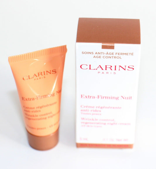 Clarins Extra-Firming Nuit Mini huidverzorgingsmonster 5ML 0,1 oz. Voor droge huid