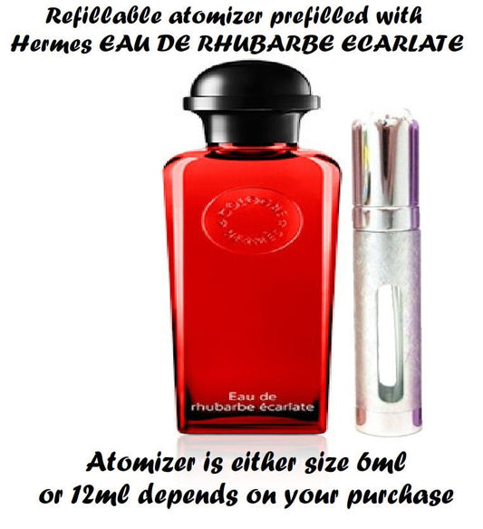  Hermes EAU DE RHUBARBE ECARLATE samples