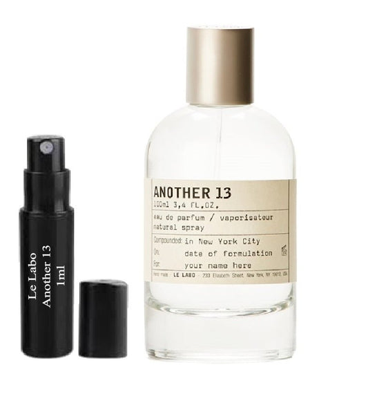 Le Labo Another 13 1ml 0.03 fl. o.z. perfume sample,  Le Labo Another 13 1ml 0.03 fl. o.z. 液量オンス公式香水サンプル,  Le Labo Another 13 1ml 0.03 fl. o.z. парфюмна проба,  Le Labo Another 13 1ml 0.03 fl. o.z. échantillon de parfum,  Le Labo Another 13 1ml 0.03 fl. o.z. hajuvesinäyte,  Le Labo Another 13 1ml 0.03 fl. o.z. próbka perfum,  Le Labo Another 13 1ml 0.03 fl. o.z. Parfümprobe,