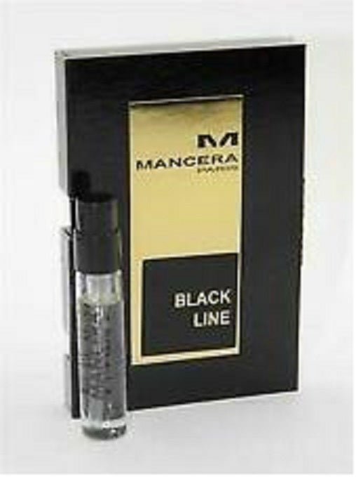 Mancera Black Line official sample 2ml 0.07 fl. oz., Mancera Black Line 2ml 0.06 fl. oz. official perfume sample